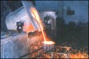 Induction furnace casting crankshaft